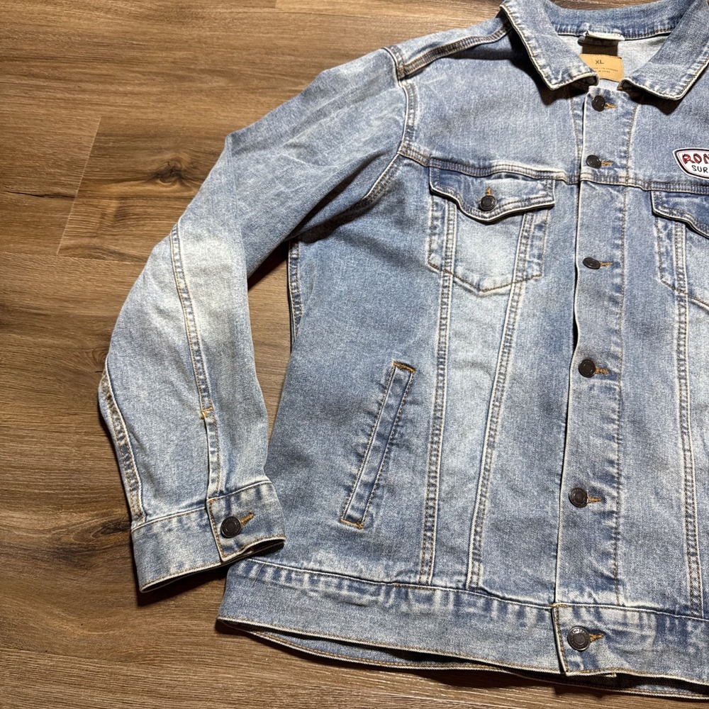 Ron Jon Surf Shop‎ Blue Jean Denim Jacket Size XL - Picture 2 of 13